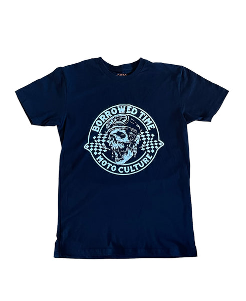Checkered Flag Tee – Borrowedtimemotoculture
